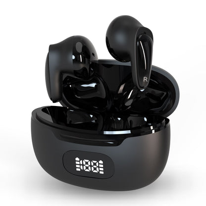 Wireless Earbuds with Charging Case Black Bluetooth 5.3