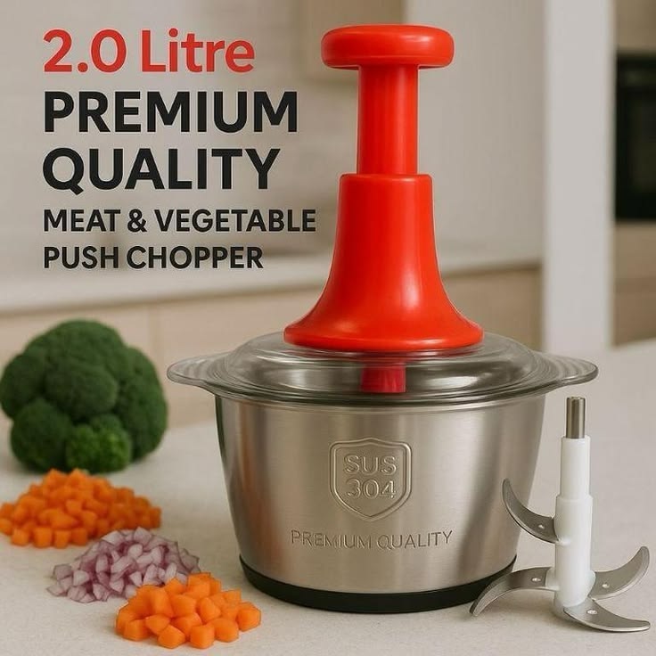 stainless Steel Push Chopper