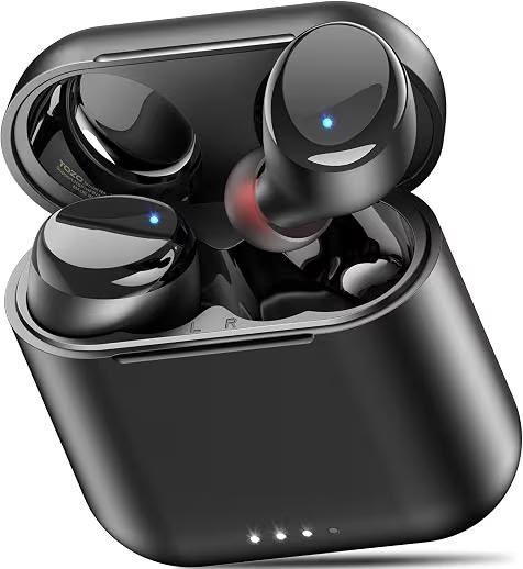Wireless Earbuds with Charging Case Black Bluetooth 5.3